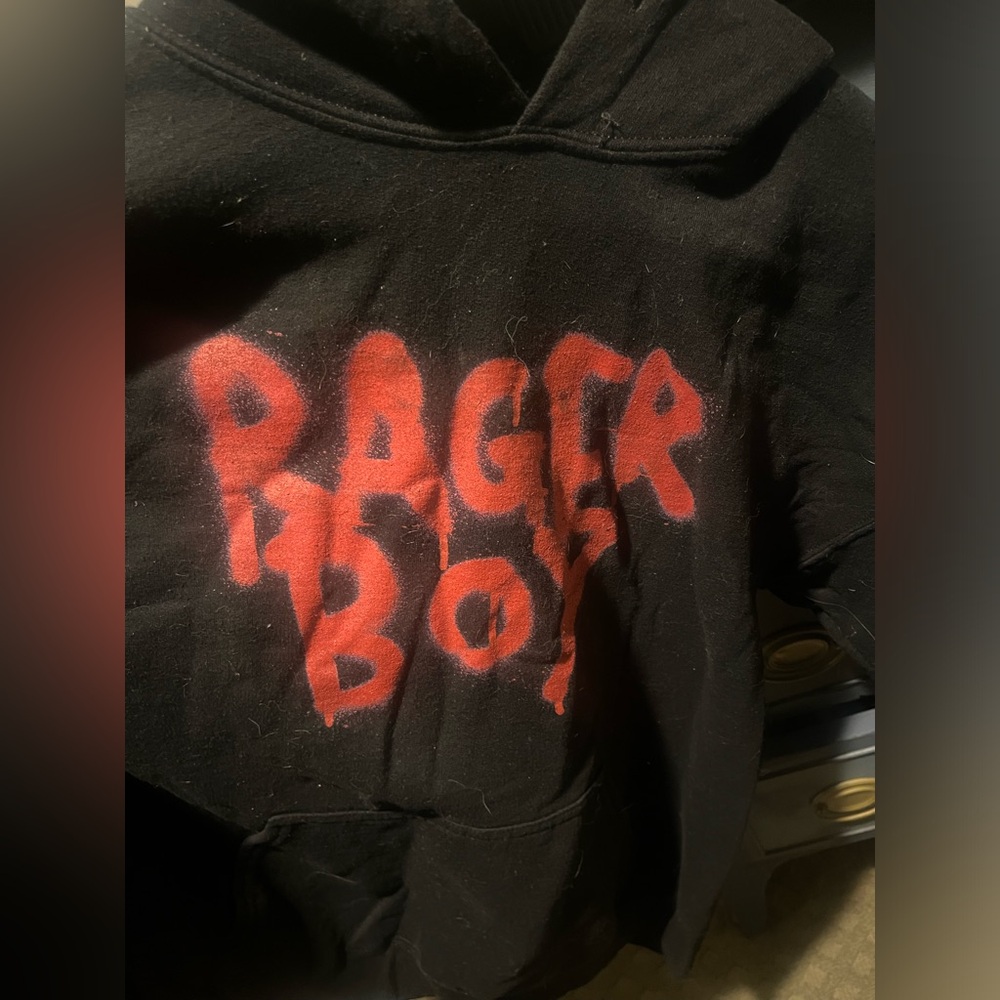 Tyla Yaweh Rager Boy Hoodie Mens L Black Pullover Rap Tour Concert Merch